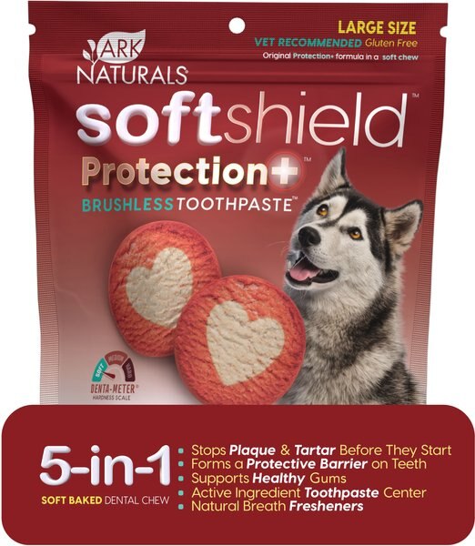 Ark Naturals Protection & Softshield Brushless Toothpaste Dog Dental Treat, 18-oz bag slide 1 of 8
