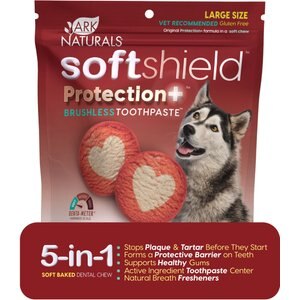 Ark Naturals Protection & Softshield Brushless Toothpaste Dog Dental Treat, 18-oz bag