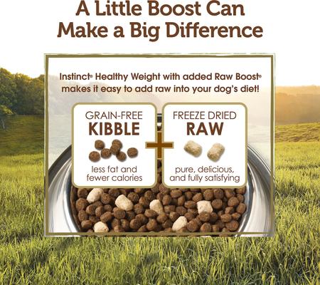 Show full view: Instinct by Nature's Variety Healthy Weight Grain-Free Chicken Meal Recipe Dry Dog Food, 21.8-lb bag slide 9 of 12