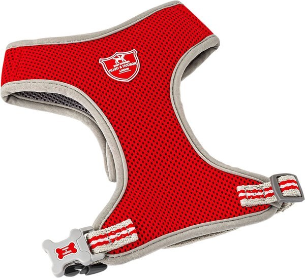 HUGO & HUDSON Mesh Dog Harness, Red, XSmall