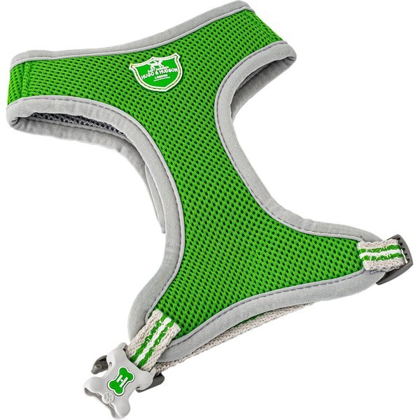 Out of Stock HUGO & HUDSON Mesh Dog Harness, Green, Medium