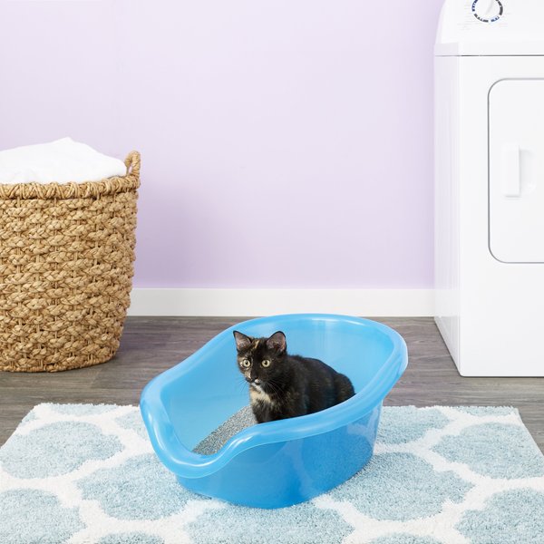 Jinei 3 Pcs Cat Litter Box Travel Foldable Portable Litter Box Waterproof  Small Litter Box for Kitten Portable Low Entrance Litter Tray for Cats  Kitty