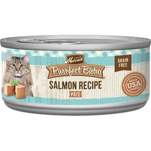 Merrick Purrfect Bistro Grain-Free Salmon Pate Canned Cat Food, 3-oz, case of 24