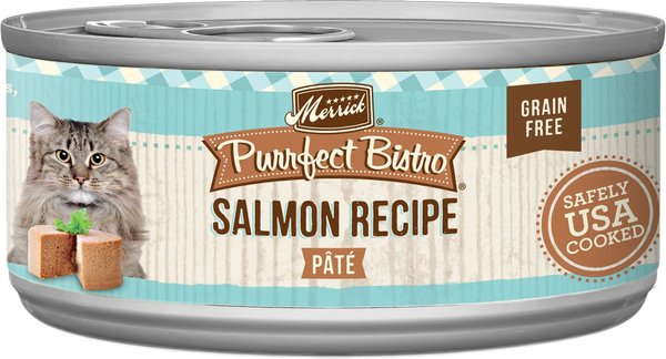 Merrick Purrfect Bistro Grain-Free Salmon Pate Canned Cat Food, 5.5-oz, case of 24 slide 1 of 8
