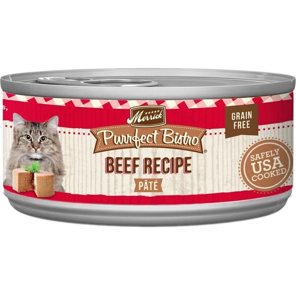 Merrick Purrfect Bistro Grilled Beef & Vegetables Recipe Grain-Free Canned Cat Food
