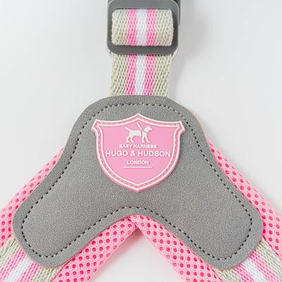 Show full view: HUGO & HUDSON Easy V Dog Harness, Pink, Size 6 slide 3 of 10