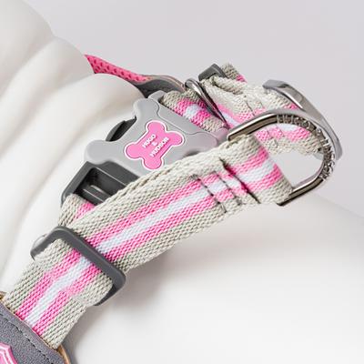 Show full view: HUGO & HUDSON Easy V Dog Harness, Pink, Size 6 slide 4 of 10
