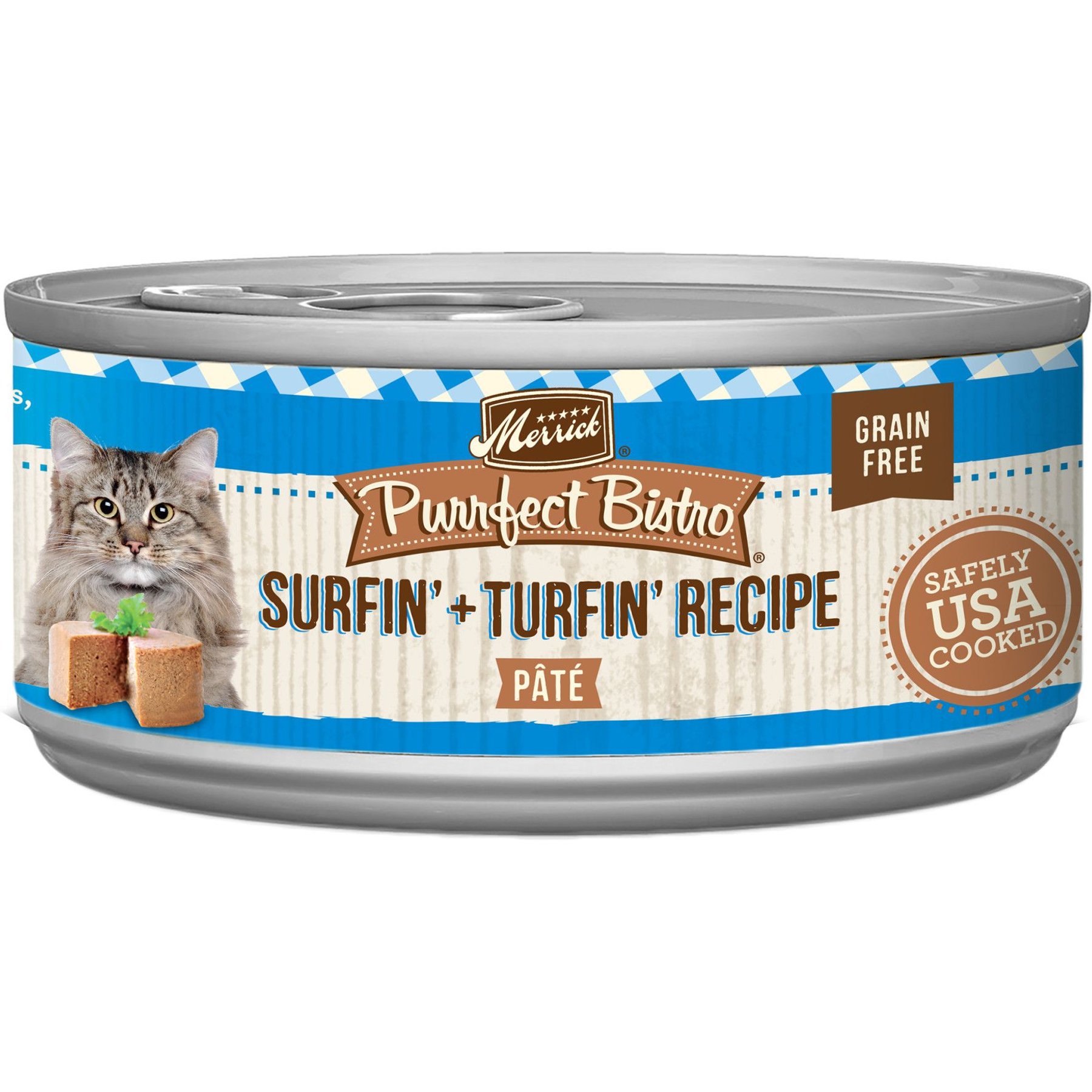 MERRICK Purrfect Bistro Grain Free Surf Turf Grain Free Canned