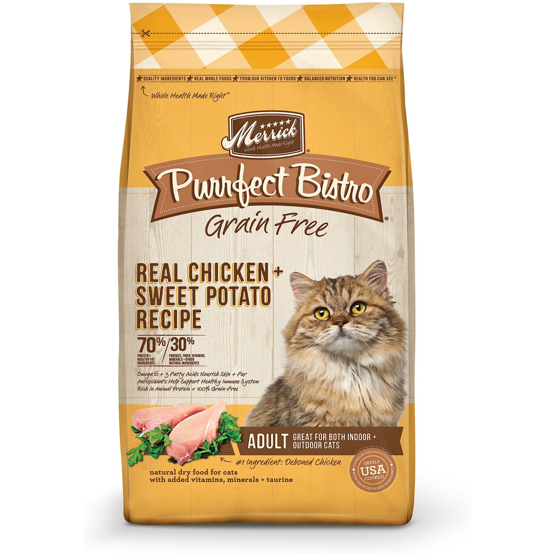 MERRICK Purrfect Bistro Grain Free Real Chicken Sweet Potato