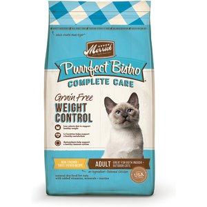 Merrick Purrfect Bistro Grain-Free Healthy Weight Recipe Dry Cat Food, 4-lb bag