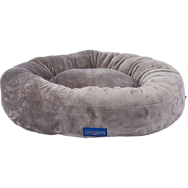 HUGO & HUDSON Donut Dog Bed, Grey, 80cm