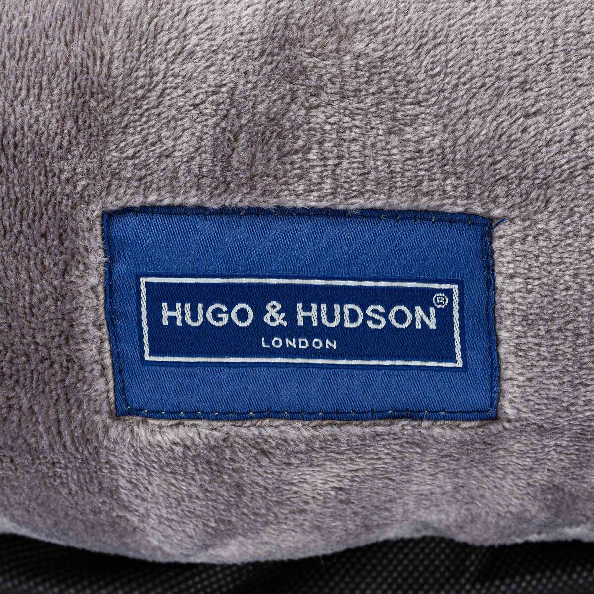 HUGO & HUDSON Donut Dog Bed, Grey, 80cm