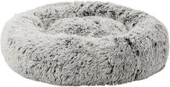 HUGO & HUDSON Calming Dog Bed, Silver with Black, 60-cm