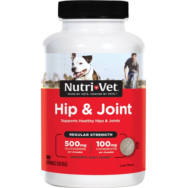 NUTRI-VET Advanced Strength Chewable Tablets Joint Supplement for Dogs ...