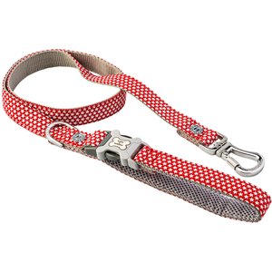 HUGO & HUDSON Printed Dog Leash, Red, X-Small/Small
