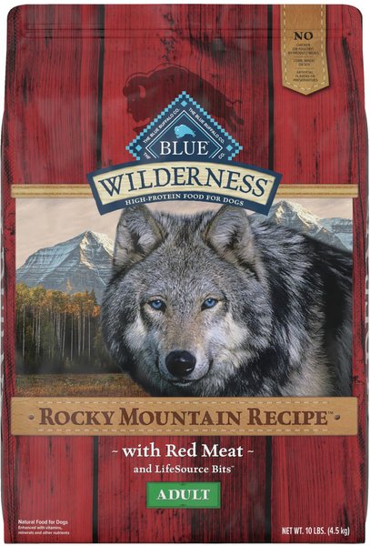 Blue Buffalo Wilderness Rocky Mountain Recipe with Red Meat Adult Grain-Free Dry Dog Food, 10-lb bag slide 1 of 10