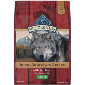 Blue Buffalo Wilderness Rocky Mountain Recipe with Red Meat Adult Grain-Free Dry Dog Food, 10-lb bag