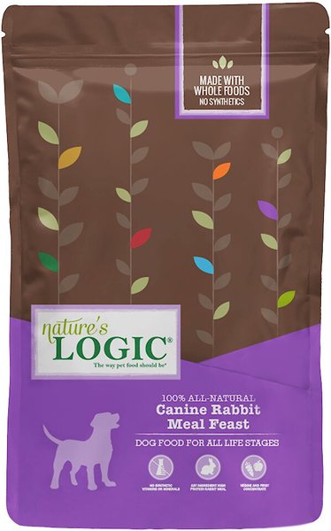 Nature's Logic Canine Rabbit Meal Feast All Life Stages Dry Dog Food, 4.4-lb bag slide 1 of 9