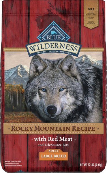 Blue Buffalo Wilderness Rocky Mountain Recipe with Red Meat Large Breed Grain-Free Dry Dog Food, 22-lb bag slide 1 of 10