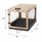 Show in main carousel: Pet Gear The Other Door Double Door Collapsible Wire Dog Crate & Fleece Pad, 42 inch slide 3 of 11