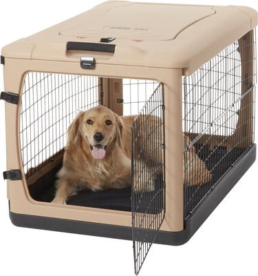 Show full view: Pet Gear The Other Door Double Door Collapsible Wire Dog Crate & Fleece Pad, 42 inch slide 4 of 11