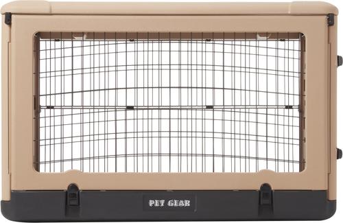 Show full view: Pet Gear The Other Door Double Door Collapsible Wire Dog Crate & Fleece Pad, 42 inch slide 8 of 11