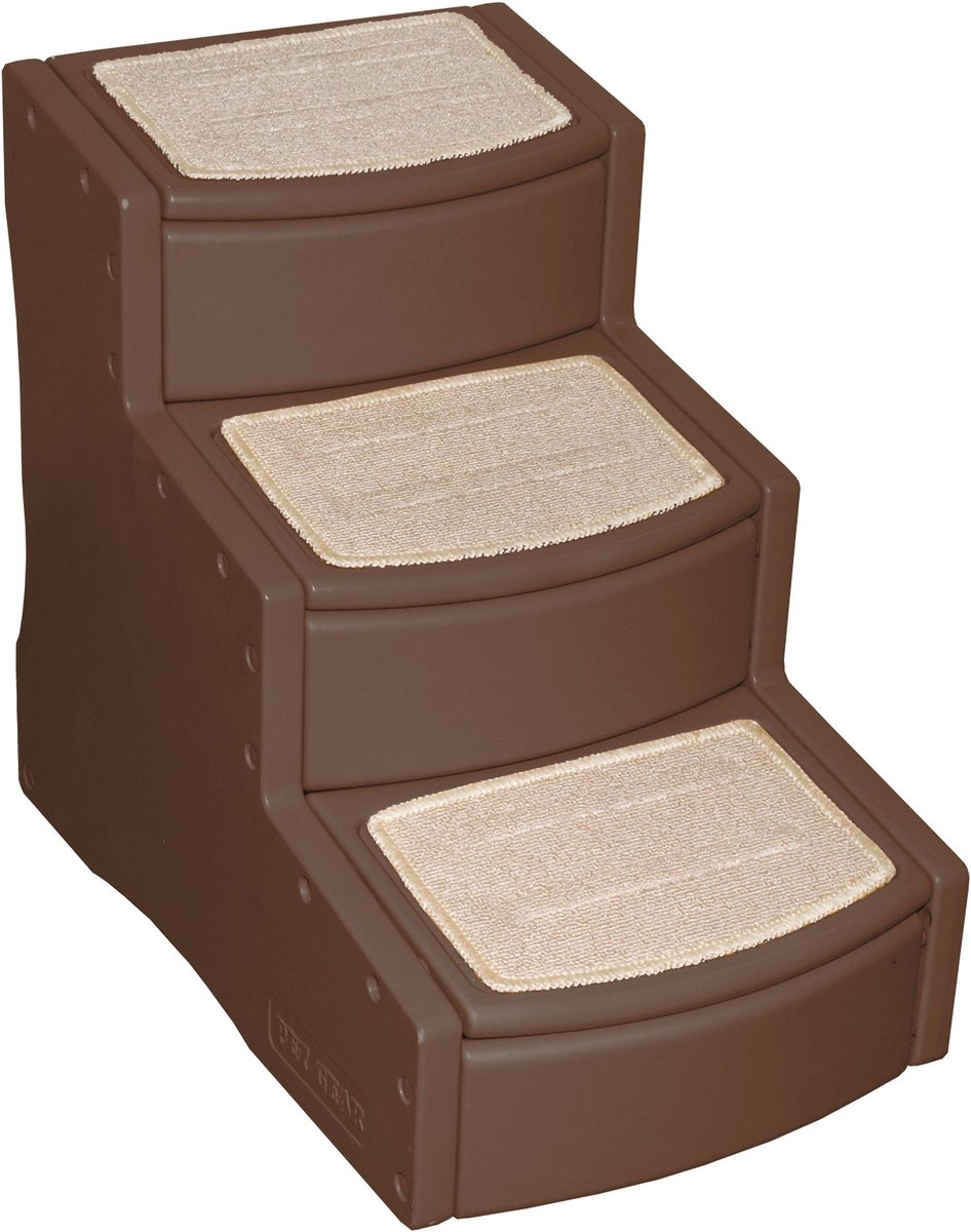 PET GEAR Easy Step III Cat & Dog Stairs, Chocolate