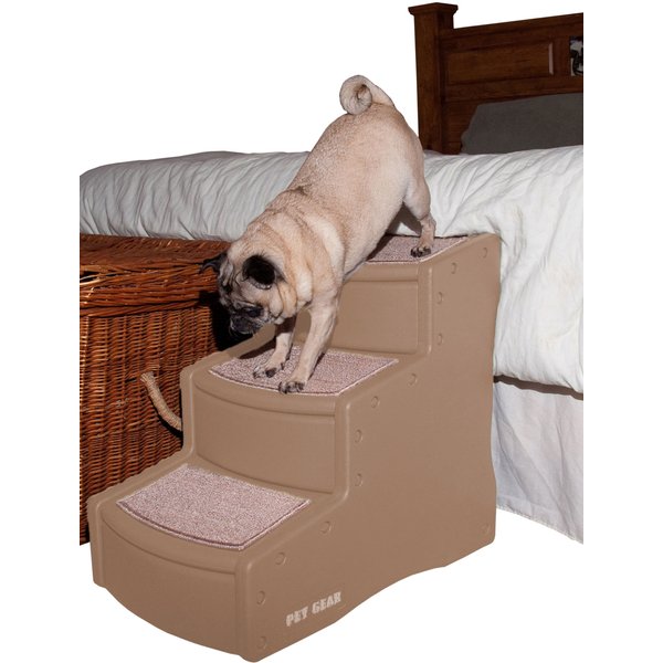 PET GEAR Easy Step II Cat & Dog Stairs, Chocolate