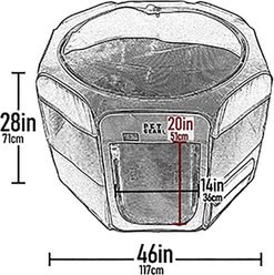 Pet Gear Travel Lite Soft-Sided Dog & Cat Pen with Removable Top, Sahara, Large slide 2 of 5