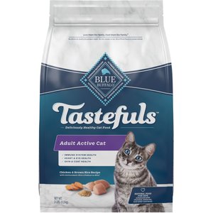 Blue Buffalo Tastefuls Active Natural Chicken Adult Dry Cat Food, 3-lb bag