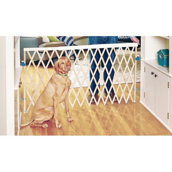 MYPET Wood Expandable Swing Gate for Dogs & Cats