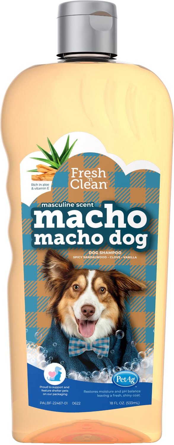 PetAg Fresh 'n Clean Macho Macho Dog Shampoo, Masculine Scent