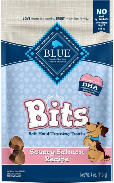 Blue shop dog snacks