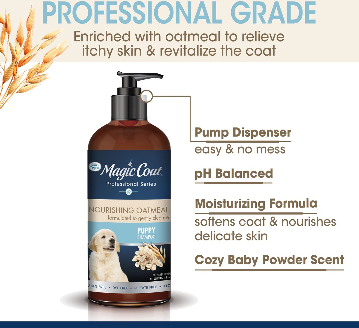 Four Paws Magic Coat Professional Series Puppy Shampoo, 16-oz bottle slide 3 of 9