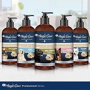 Four Paws Magic Coat Professional Series Nourishing Oatmeal De-Shedding Dog Shampoo, 16-oz bag