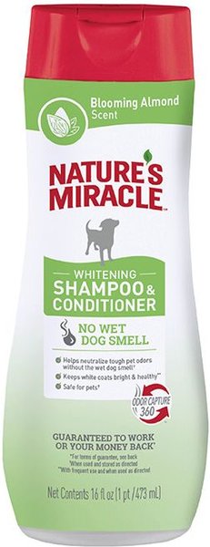 Nature's Miracle Supreme Odor Control Natural Whitening Dog Shampoo & Conditioner, 16-oz bottle slide 1 of 10