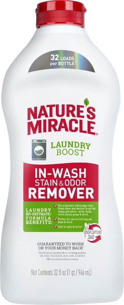 Nature s Miracle Laundry Boost In Wash Stain Odor Remover 32 fl oz