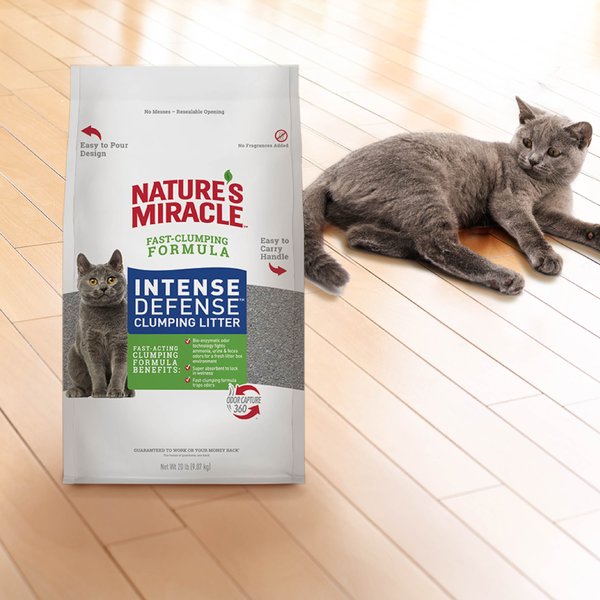 Nature's Miracle Premium Unscented Clumping Walnut Cat Litter
