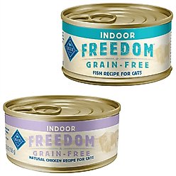 Blue Buffalo Freedom Indoor Adult Chicken Recipe + Fish Recipe Canned Cat Food