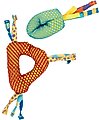 Catstages Dental Cat Chew Toy with Catnip, Color Varies