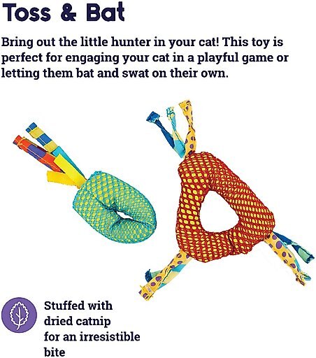 Catstages Dental Cat Chew Toy with Catnip, Color Varies