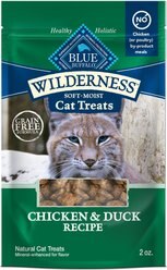 Blue Buffalo Wilderness Chicken & Duck Grain-Free Cat Treats, 2-oz bag