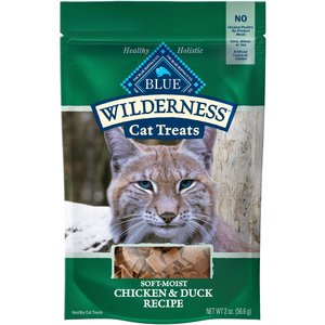 Blue Buffalo Wilderness Chicken & Duck Grain-Free Cat Treats, 2-oz bag