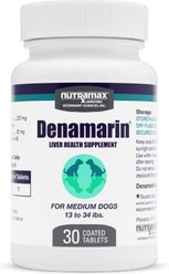 Nutramax Denamarin with S-Adenosylmethionine & Silybin Tablets Liver Supplement for Medium Dogs, 30 count