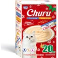 Inaba Churu Holiday Tuna & Chicken Variety Pack Grain-Free Lickable Cat Treats, 0.5-oz tube, 20 count
