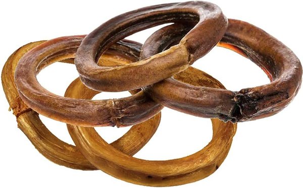 HOTSPOT PETS 3-4-inch Beef Bully Stick Rings Chews Dog Treats, 6 count slide 1 of 9
