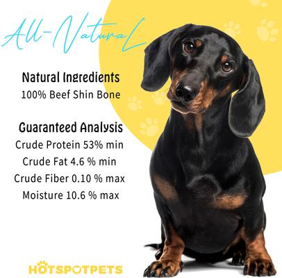 Show full view: HOTSPOT PETS 8 to 10-in Meaty Beef Shin Bone Dog Treats, Large, 4 count slide 8 of 11