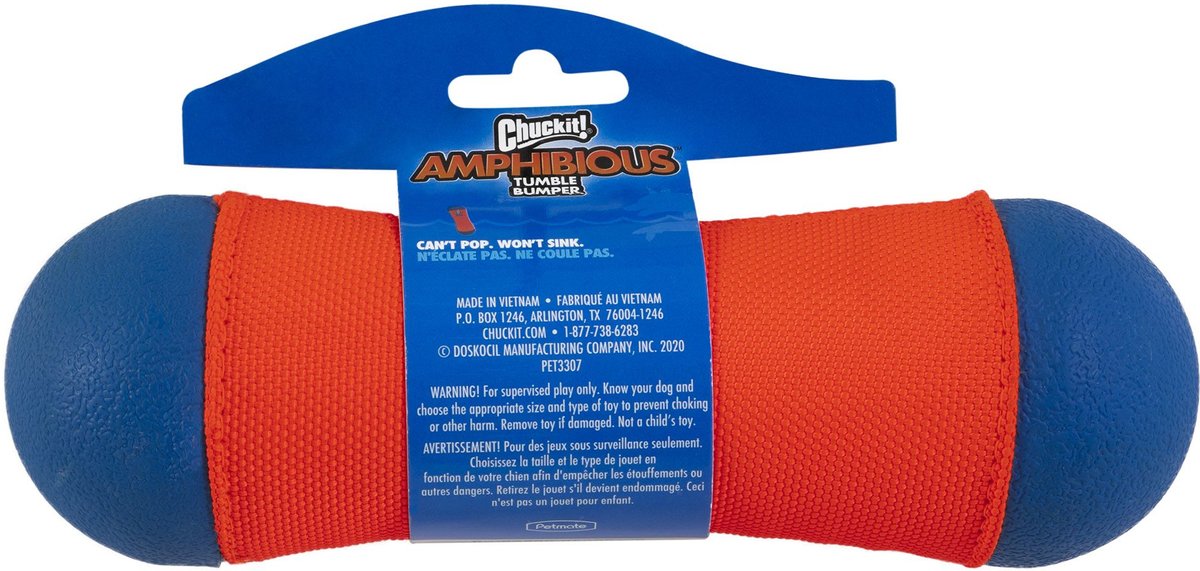 CHUCKIT! Tumble Bumper Dog Toy, Medium