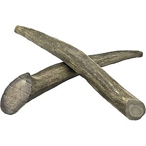 HOTSPOT PETS 5-8-inch All Natural Small Whole Deer Antler Chews Dog Treats, 2 count