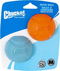 Chuckit! Fetch Ball Dog Toy, Color Varies, Medium, 2 pack